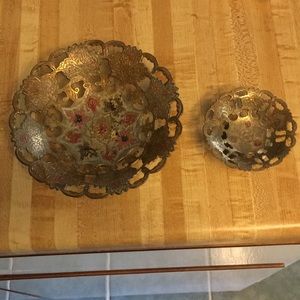 Two Bronze Vintage Bowls
